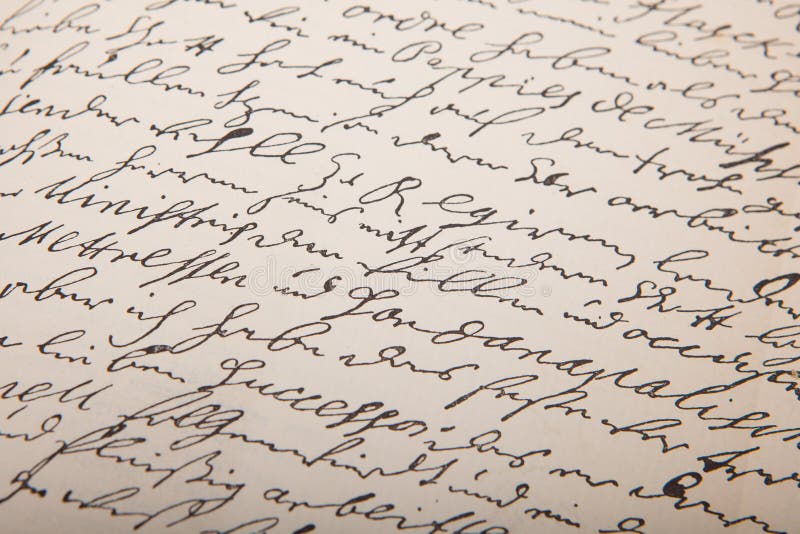 Old Handwriting Vintage Leter Stock Image Image Of Ancestry Letter