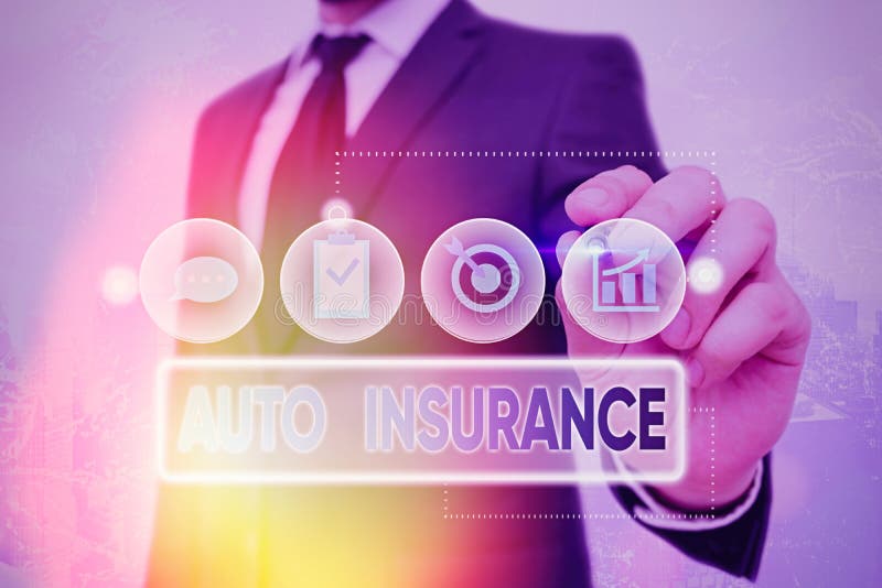 Handwriting Text Auto Insurance. Concept Meaning Protection Against ...