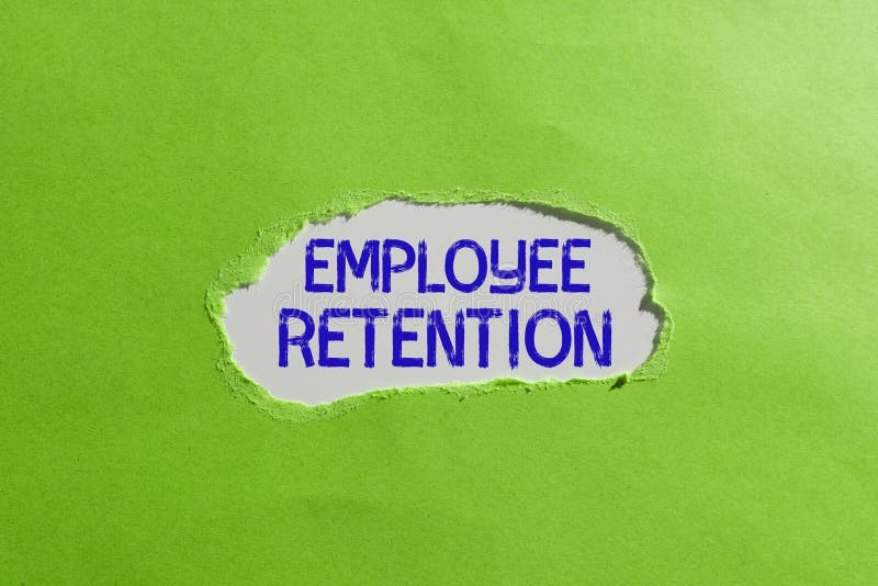 Handwriting text Employee Retention. Internet Concept internal recruitment method employed by organizations stock image