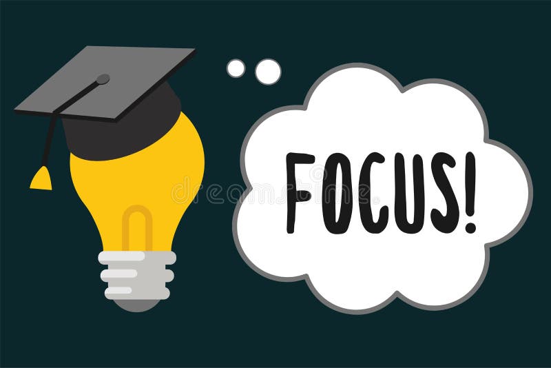 Handwriting Text Focus. Concept Meaning State or Quality of Having or