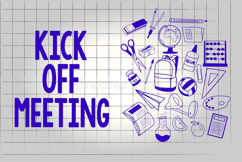 Conceptual hand writing showing Kick Off Meeting. Concept meaning getting  fired from your team private talking about company Stock Photo - Alamy