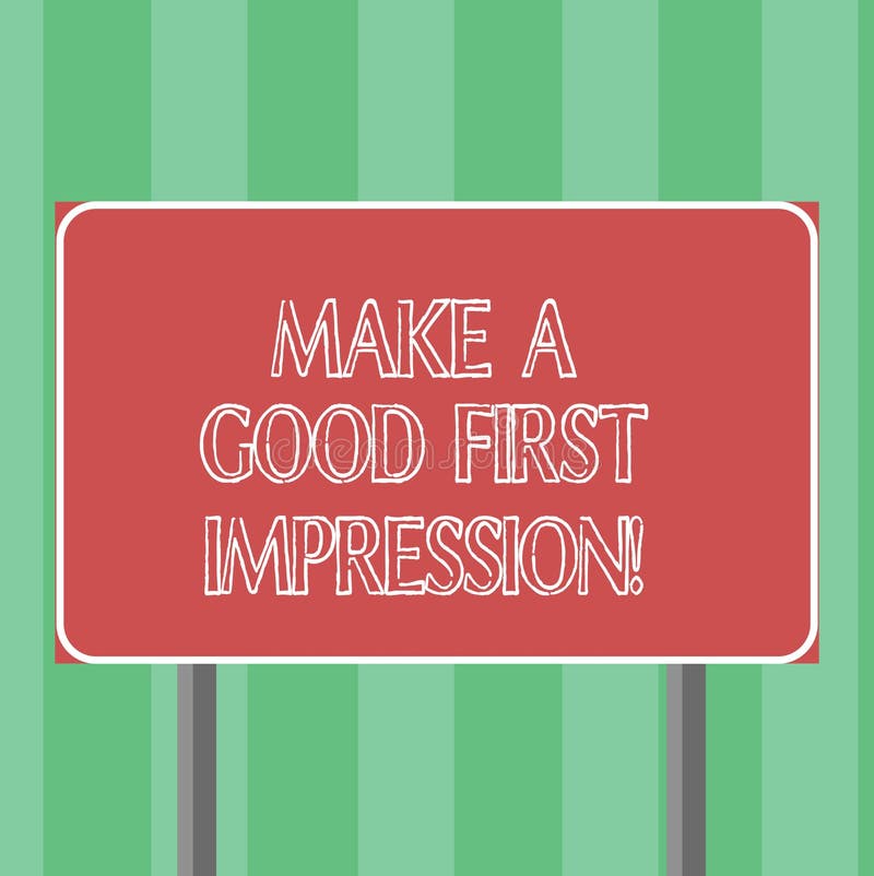 a simple way to make a good first impression a simple way to make a good first impression