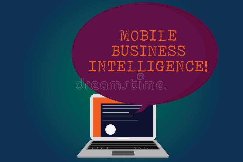 Handwriting Text Mobile Business Intelligence. Concept Meaning Ability