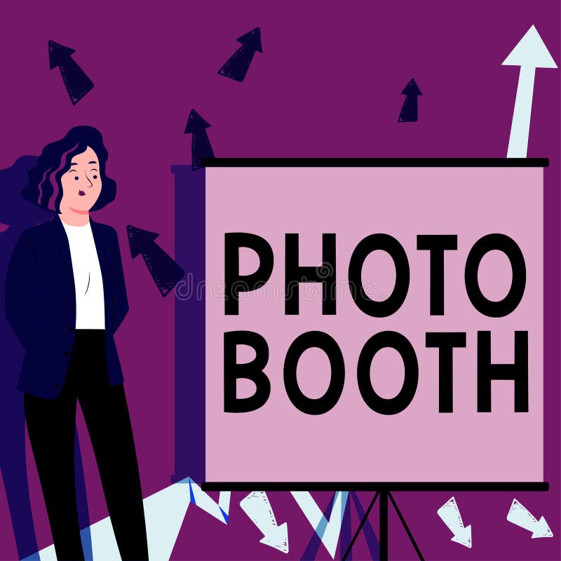 Inspiration Showing Sign Photo Booth. Concept Meaning Form Of Photo Sharing  And Publishing In The Format Of A Blog Stock Photo, Picture and Royalty  Free Image. Image 198465015.