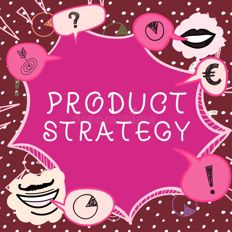 Hand Writing Sign Product Strategy. Business Concept Long Term Plan