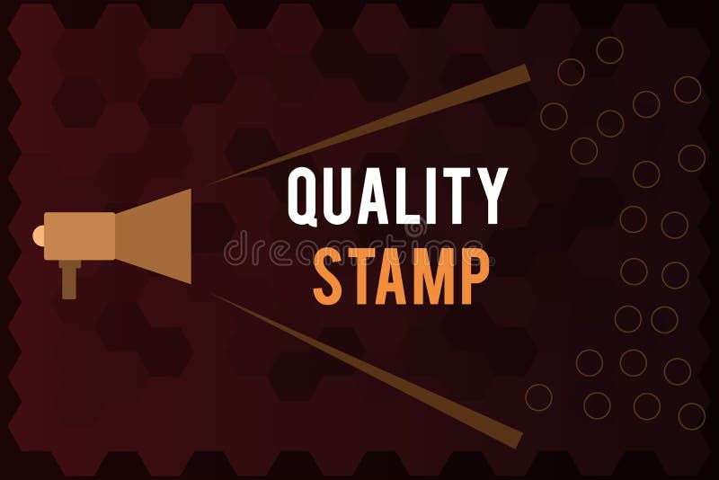 Handwriting Text Quality Stamp. Concept Meaning Seal of Approval Good