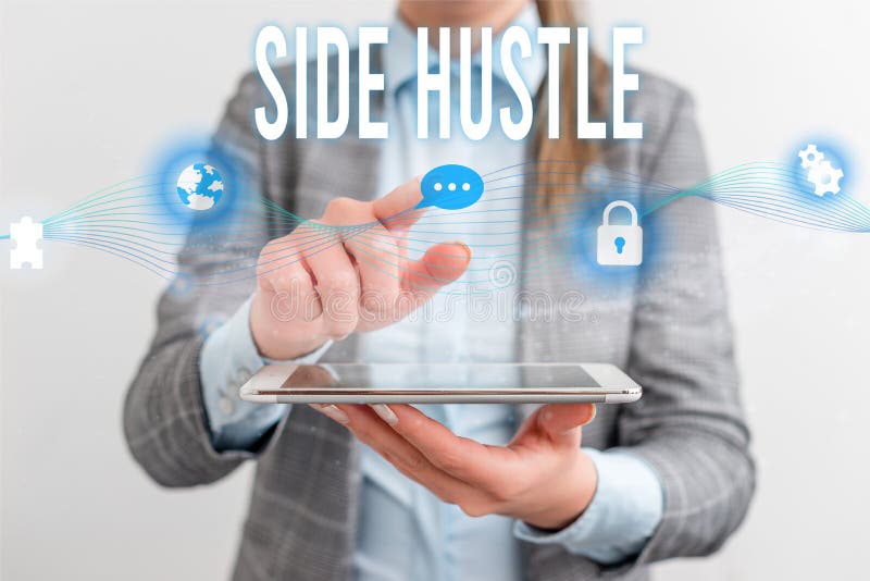 Hustle concept view stock photo. Image of text, paper - 264433096