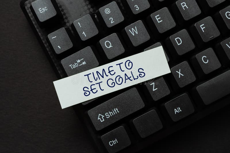 Handwriting text Time To Set Goals. Internet Concept Desired Objective Wanted to accomplish in the future Entering New royalty free stock image