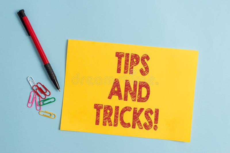 Handwriting Text Tips and Tricks. Concept Meaning Means Piece Advice
