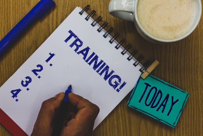 Handwriting Text Training Motivational Call. Concept Meaning Organized