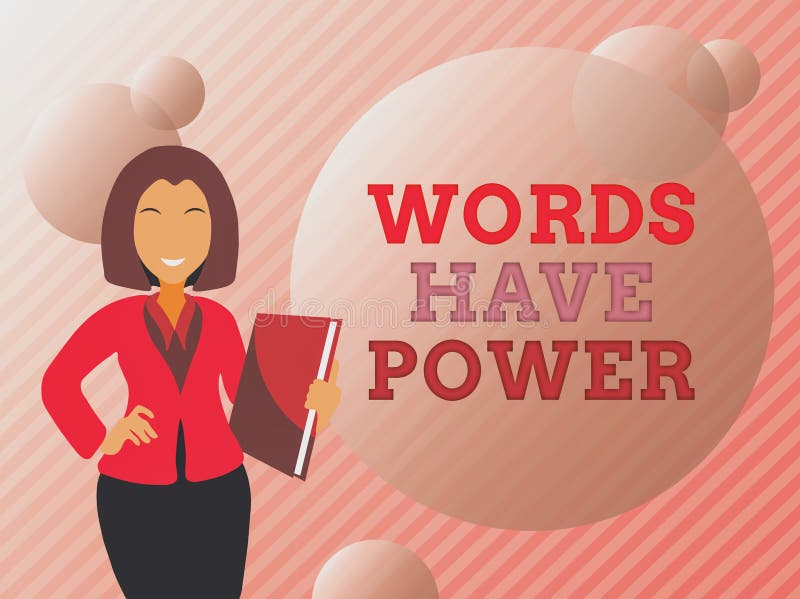 Handwriting Text Words Have Power. Word for Essential Tools Individuals