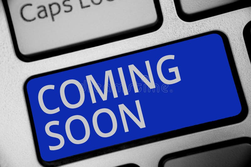 Something Big is Coming Neon Signs Style Text Vector Stock Vector