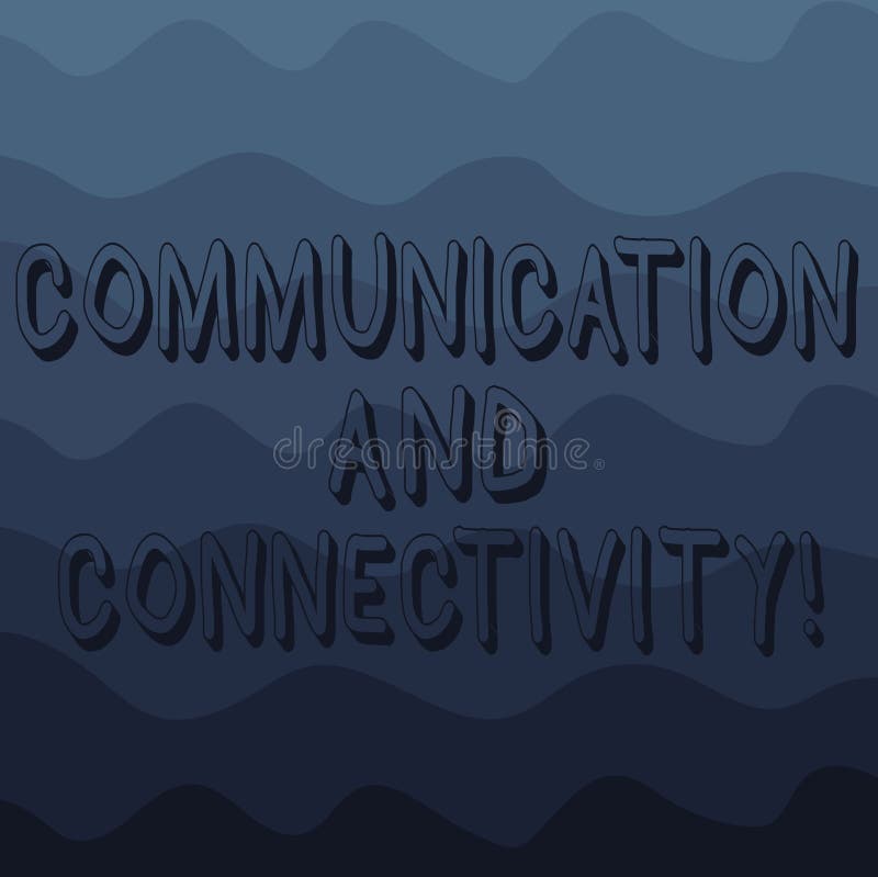 Handwriting text writing Communication And Connectivity. Concept meaning social connections through network systems Wave vector illustration Handwriting text writing Communication And Connectivity. Concept meaning social connections through network systems Wave vector illustration