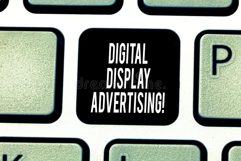 Handwriting text writing Digital Display Advertising. Concept meaning conveys a commercial message using graphics. Keyboard key Intention to create computer royalty free stock images Handwriting text writing Digital Display Advertising. Concept meaning conveys a commercial message using graphics. Keyboard key Intention to create computer royalty free stock images