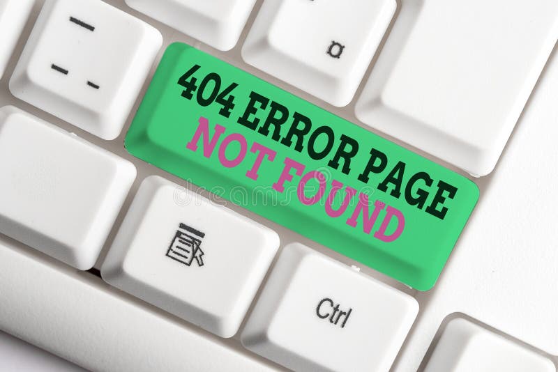 Handwriting text writing 404 Error Page Not Found. Concept meaning Webpage on Server has been Removed or Moved White pc royalty free stock image