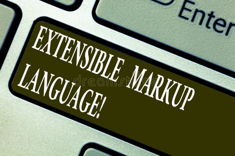 Handwriting Text Writing Extensible Markup Language. Concept Meaning