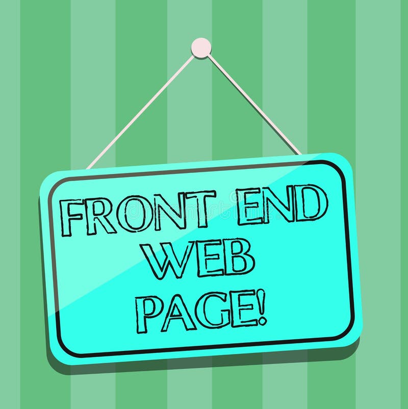 Handwriting Text Writing Front End  Page. Concept Meaning Converting