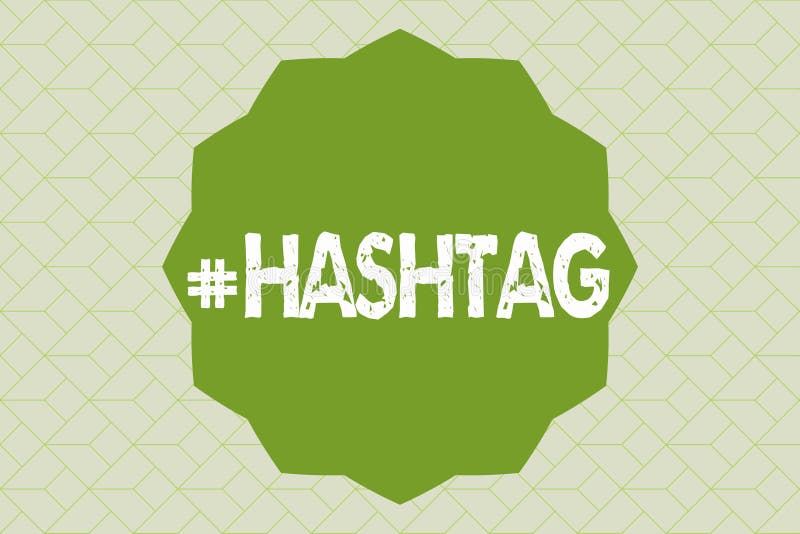 Handwriting Text Writing Hashtag. Concept Meaning Tag For