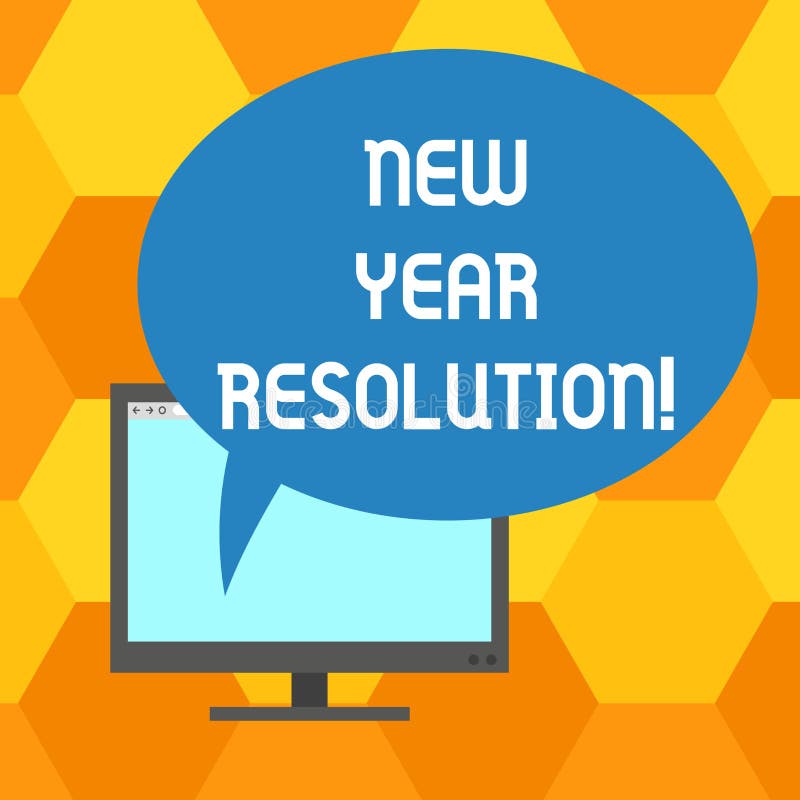 Handwriting Text Writing New Year Resolution. Concept Meaning Promise