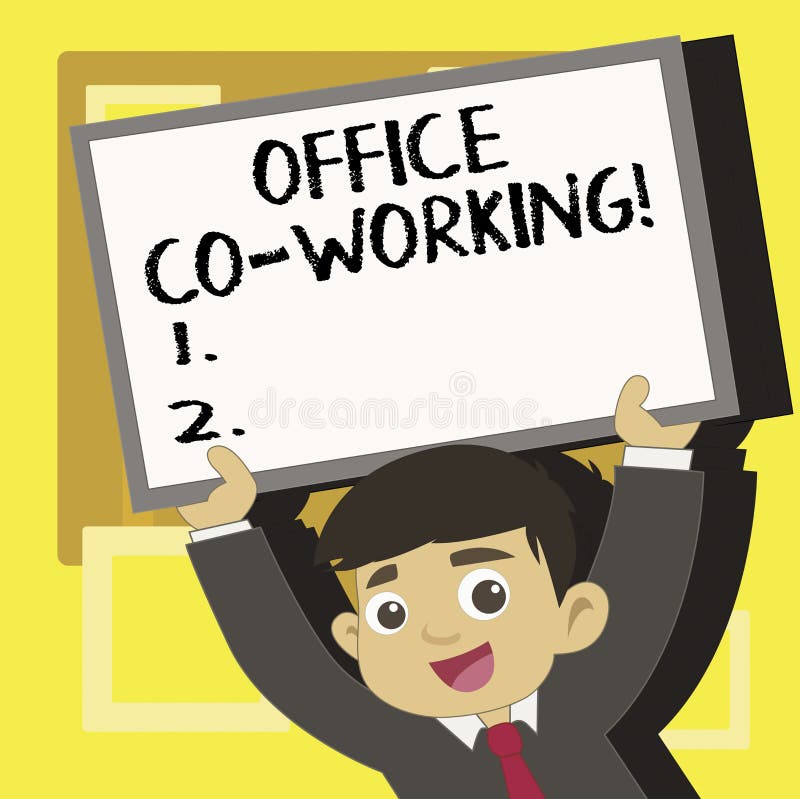 Handwriting Text Writing Office Co Working. Concept Meaning Business