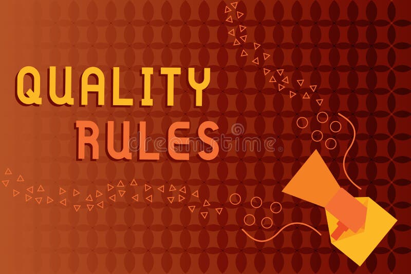Handwriting Text Writing Regulations Rules. Concept Meaning Standard
