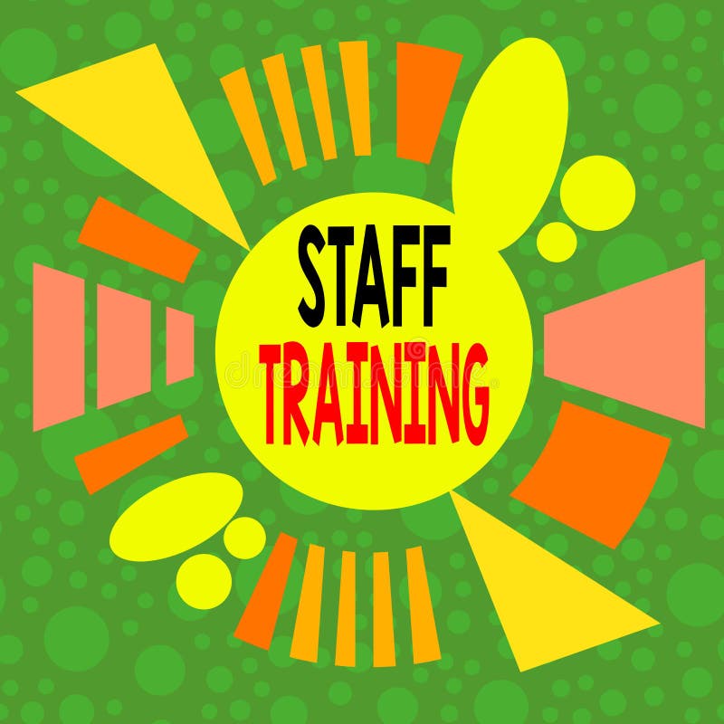 Handwriting Text Writing Staff Training. Concept Meaning Program that