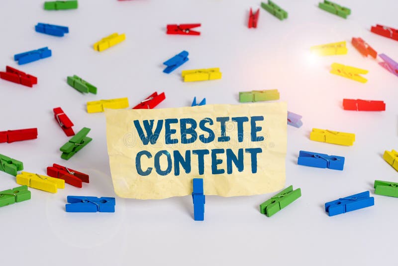 Handwriting Text Writing Website Content. Concept Meaning Single Most