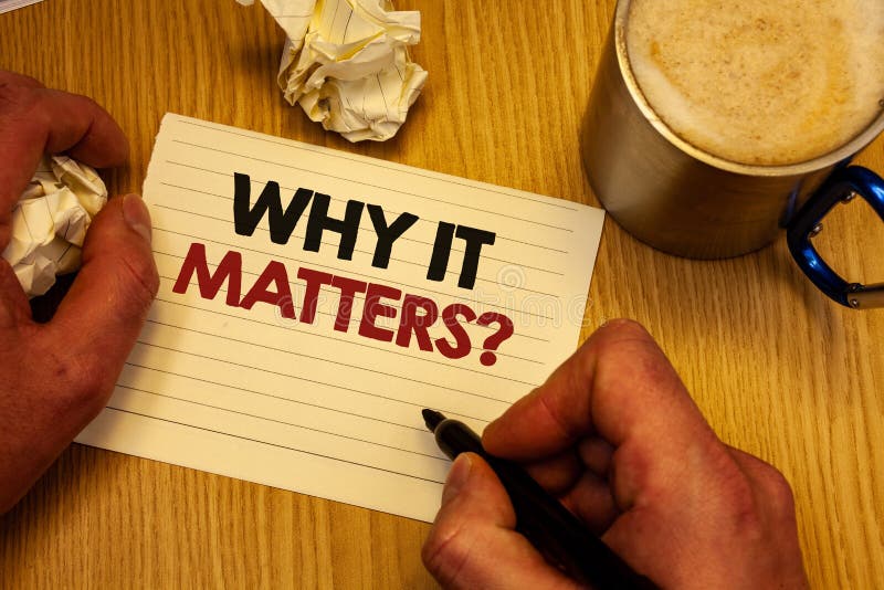 Handwriting Text Writing Why it Matters Question. Concept Meaning
