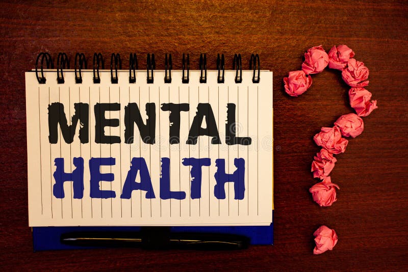 Handwriting text writing Mental Health. Concept meaning Psychological and Emotional Condition Wellbeing of a person royalty free stock photography Handwriting text writing Mental Health. Concept meaning Psychological and Emotional Condition Wellbeing of a person royalty free stock photography