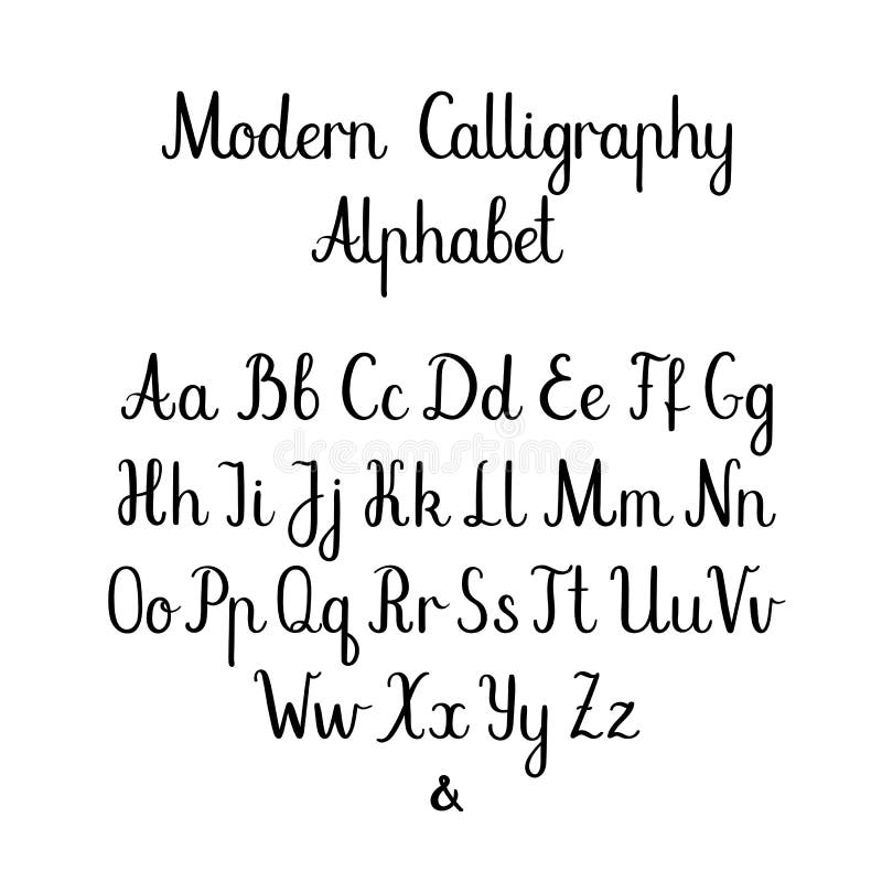 Calligraphy Alphabet Stock Illustrations – 220,542 Calligraphy Alphabet  Stock Illustrations, Vectors & Clipart - Dreamstime