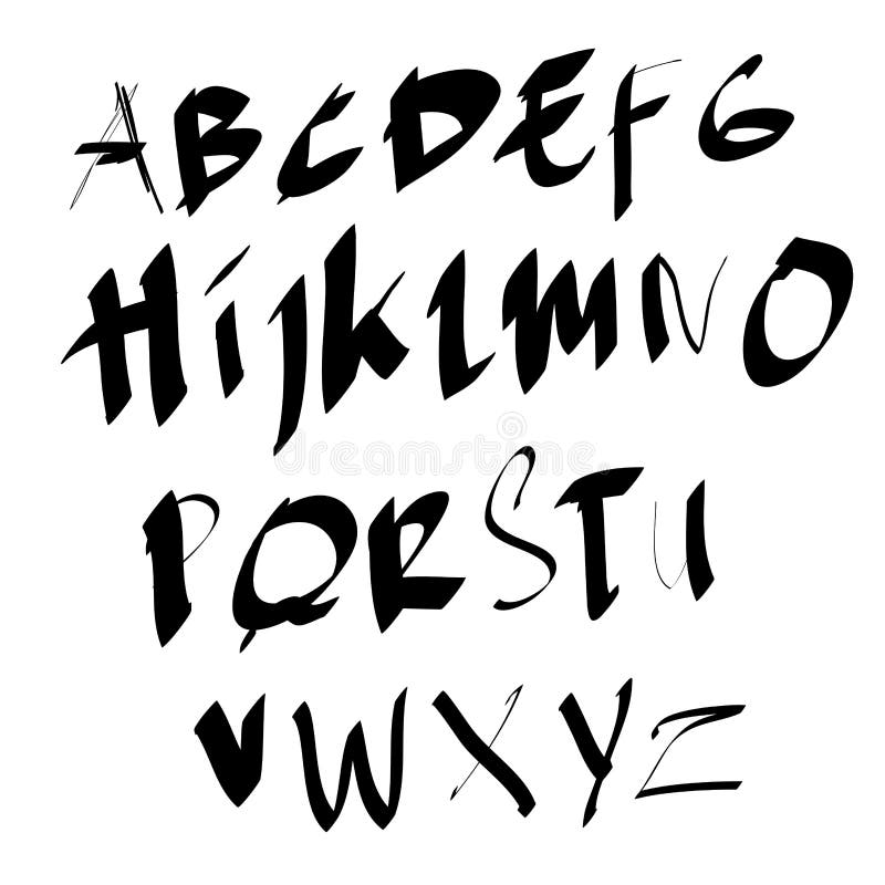 Blacking script. Деовало чёрно белый анг. Black script.