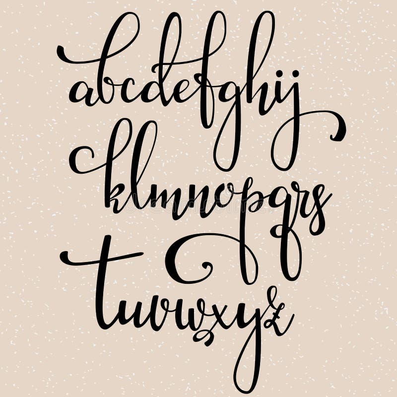 Calligraphy Alphabet Cursive Fonts