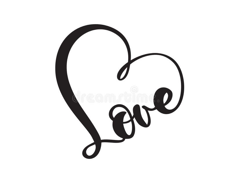 Handwritten vector logo text Laser cut LOVE and heart Happy Valentines day card, romantic quote for design greeting card. Tattoo, holiday invitation vector illustration Handwritten vector logo text Laser cut LOVE and heart Happy Valentines day card, romantic quote for design greeting card. Tattoo, holiday invitation vector illustration