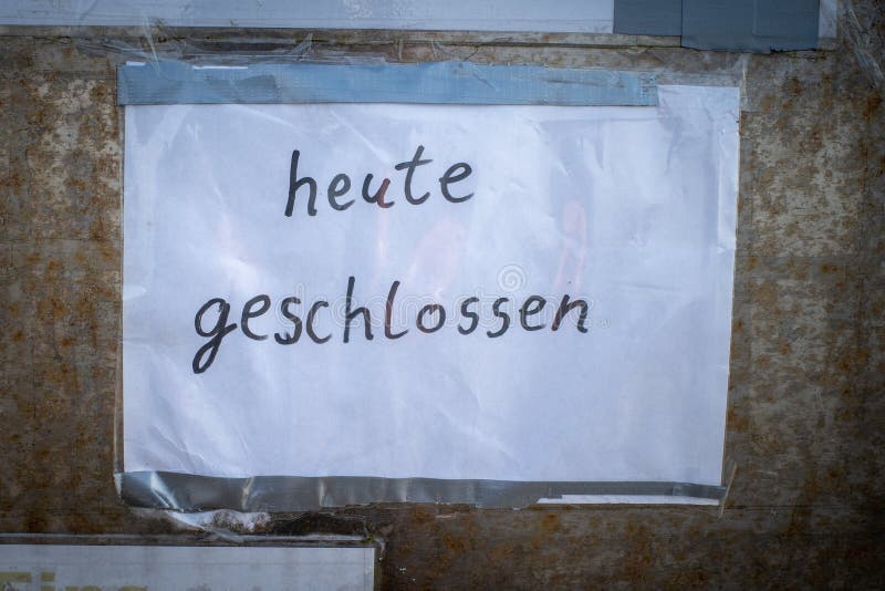 German Closed Sign on Soccer Field Stock Image Image of soccer, german 35860515