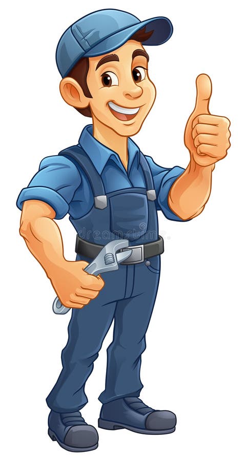 Mechanic or Plumber Illustration Stock Vector - Illustration of ...