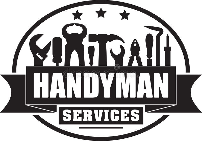 Handyman services solid gubber stamp for your logo or emb vector illustration Handyman services solid gubber stamp for your logo or emb vector illustration