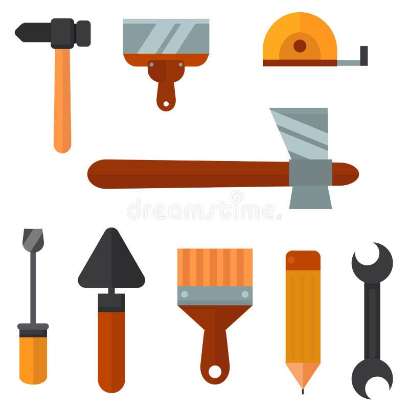 Handyman διανυσματική απεικόνιση ανακαίνισης σπιτιών εξοπλισμού εργαζομένων εργαλείων κατασκευής ελεύθερη απεικόνιση δικαιώματος Handyman διανυσματική απεικόνιση ανακαίνισης σπιτιών εξοπλισμού εργαζομένων εργαλείων κατασκευής ελεύθερη απεικόνιση δικαιώματος