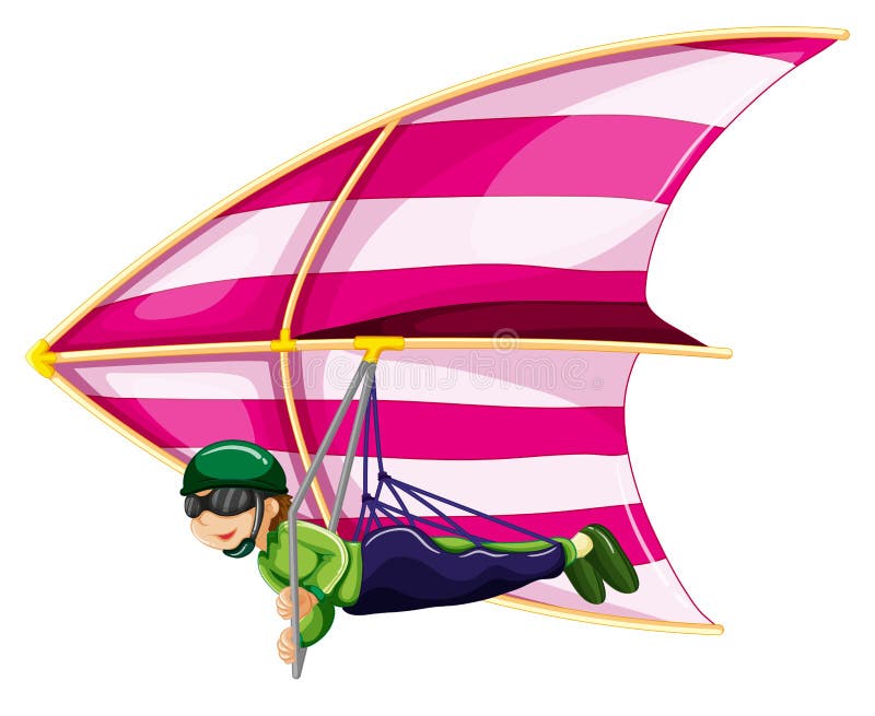 cartoon hang glider cartoon hang glider