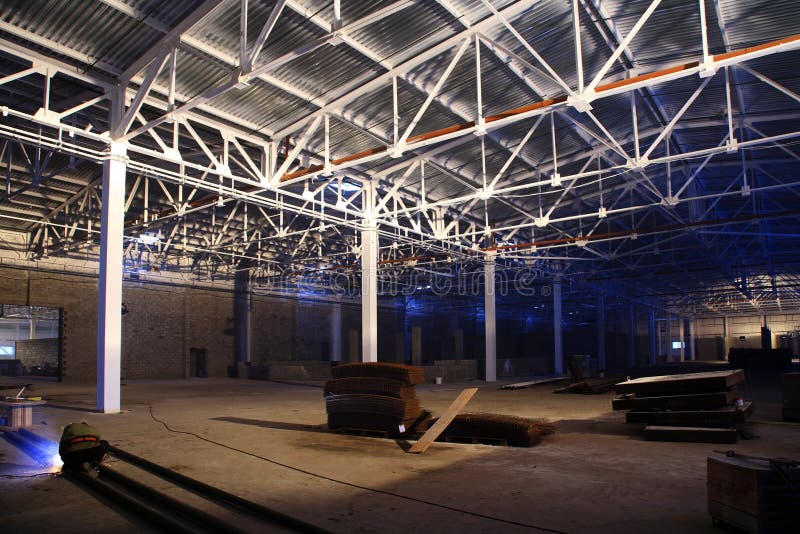 Hangar com telhado imagem de stock royalty free