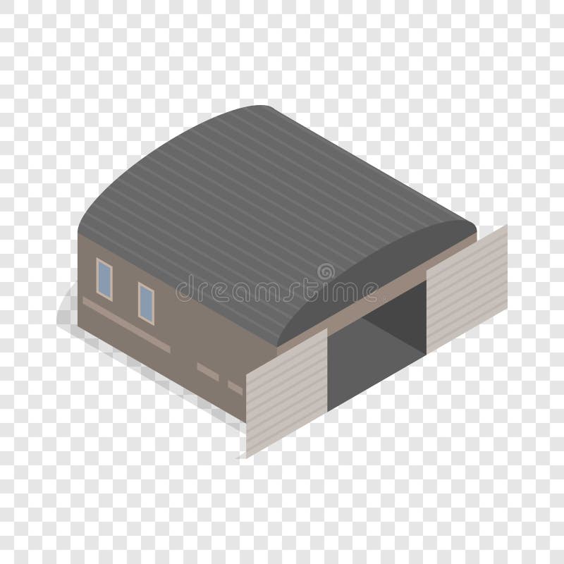 Hangar isometric icon stock vector. Illustration of depot 87892491