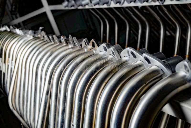 Hanged Muffler Exhaust Pipes Take with One Light Technique 1 Stock Photo Image of exhaust