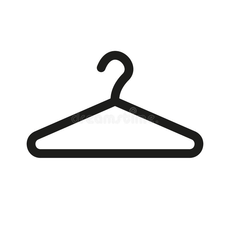 Wooden coat hanger For clothes Black 3D model