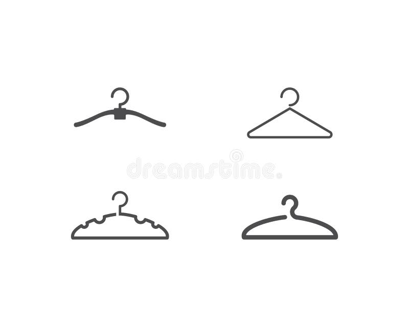 Hanger icon flat design stock illustration. Illustration of hanger ...