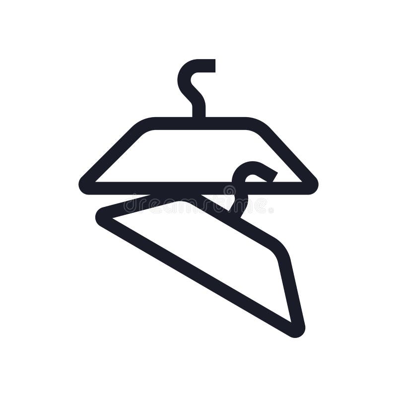 Hanger Icon Vector Sign and Symbol Isolated on White Background, Hanger