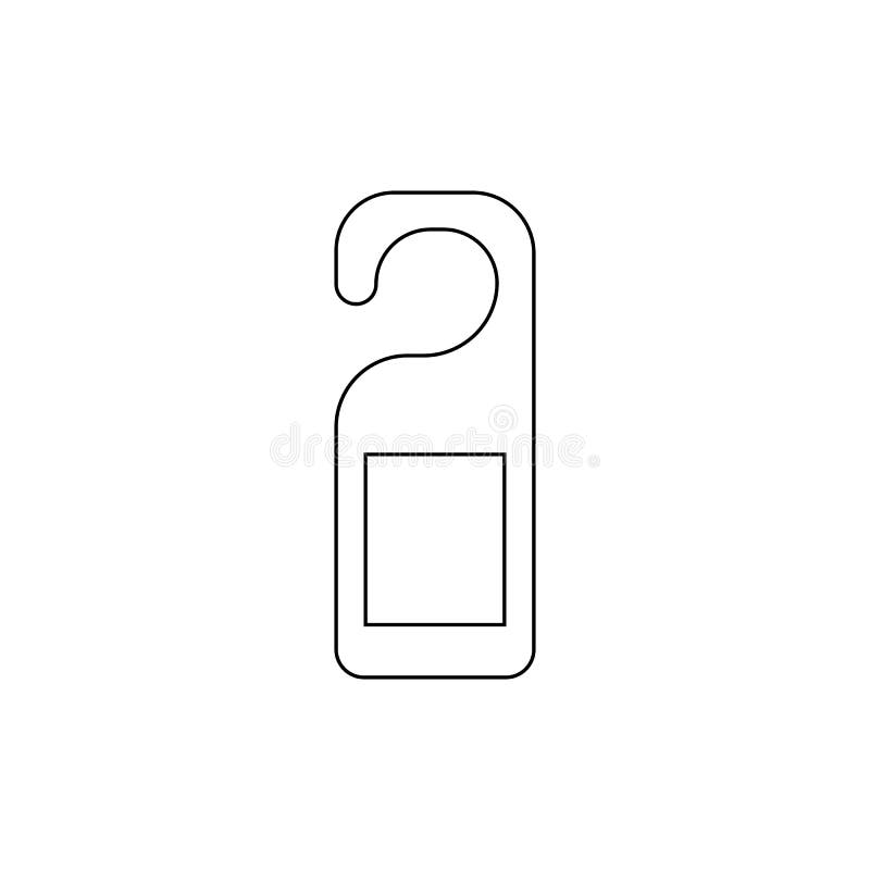 Hanger tags door card stock vector. Illustration of hanger 250732604