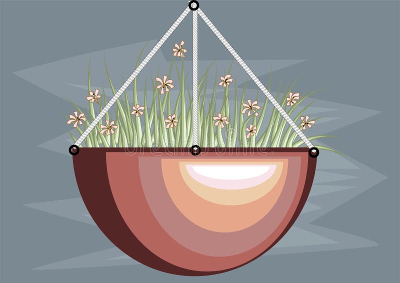 Hanging Basket of Many Roses Stock Vector Illustration of rose