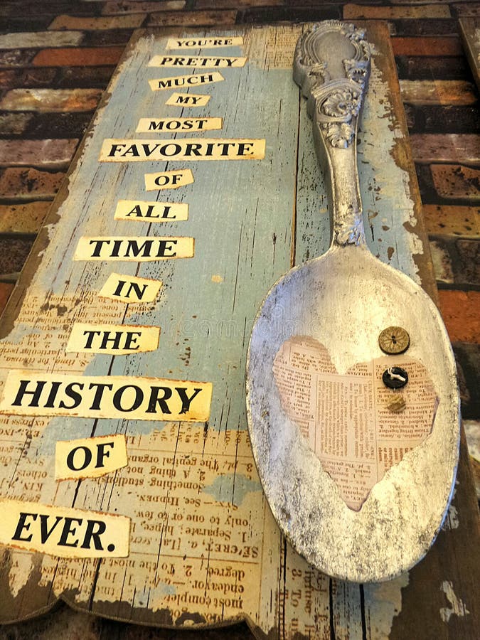 Hanging big spoon stock image. Image of design, kitchen 69250879