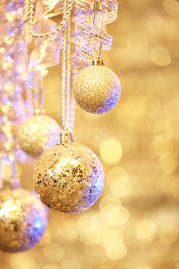 Hanging Christmas Ornaments Stock Photo Image of celebrating, bright