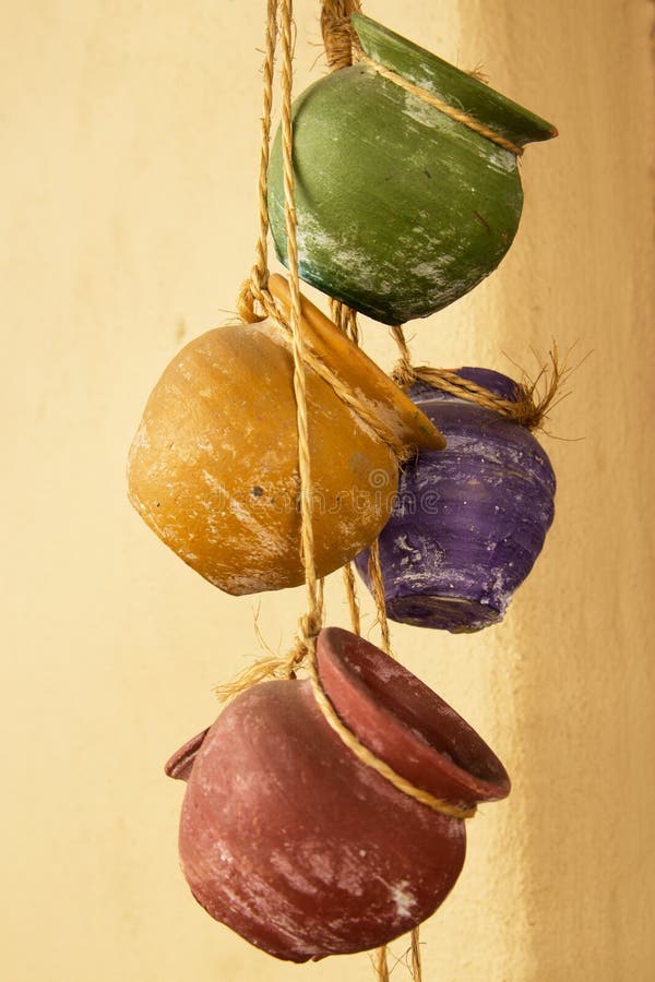 Hanging Clay Pots Stock Photo Image 39310602