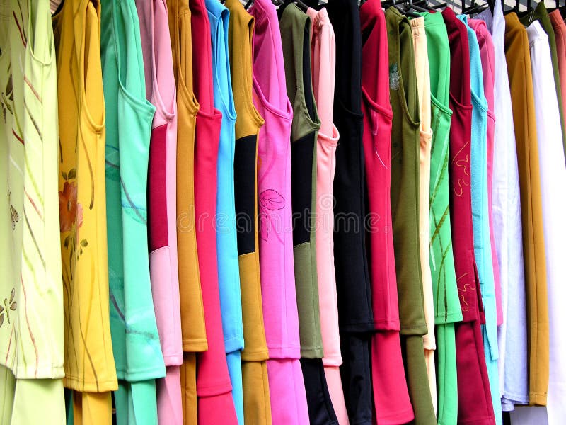 Hanging clothes royalty free stock image Hanging clothes royalty free stock image
